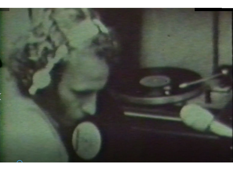 Photo of Dan at his first job as a DJ 1970